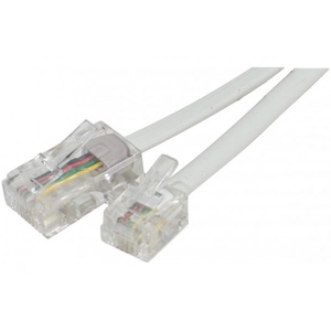 Comparateur de prix : konektikpc Câble de téléphone RJ45 RJ11 10m blanc - Connecteur RJ-45 mâle - Connecteur RJ-11 mâle