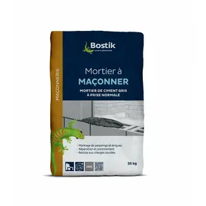 Mortier à maçonner sac de 25 kg - BOSTIK - 30128931 pas cher