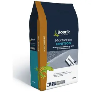 Bostik Mortier de finition gris Bostik 10 kg pas cher