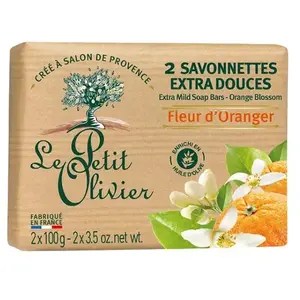 Comparateur de prix : LE PETIT OLIVIER - 2 Savonnettes Extra Douces - Fleur D'Oranger - Parf...