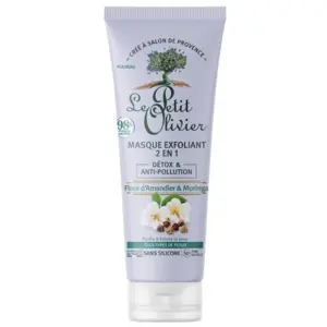 Le Petit Olivier Détox & Anti-Pollution Masque Exfoliant 2 en 1 75ml pas cher