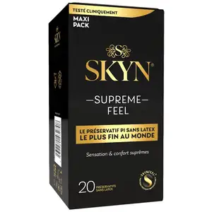 Skyn Suprême Feel 20 préservatifs ultra fins sans latex pas cher