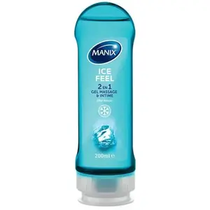 Manix Massage Ice Feel Gel de massage 2 en 1 effet frisson 200 ML pas cher