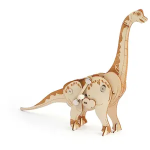 GRAINE CREATIVE Maquette 3d Mécanique En Bois - Diplodocus-Générique pas cher