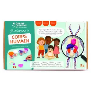 GRAINE CREATIVE ON A TOUS DU TALENT Kit Moulage Educatif anatomie 320 x 186 x 90 mm pas cher
