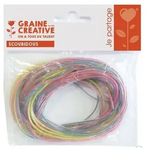 GRAINE CREATIVE Sachet 12 fils scoubidous effet perle sans phtalat pas cher