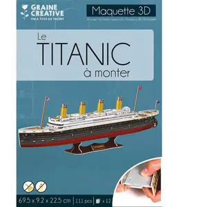 GRAINE CREATIVE ON A TOUS DU TALENT Puzzle maquette Titanic pas cher