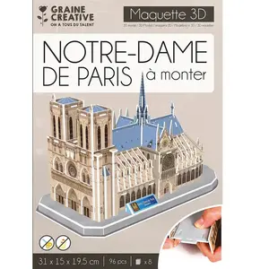 GRAINE CREATIVE ON A TOUS DU TALENT Puzzle maquette Notre Dame pas cher