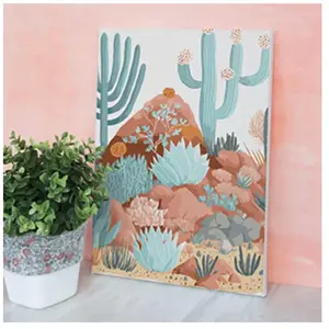Peinture Au Numero 20x30cm Cactus pas cher