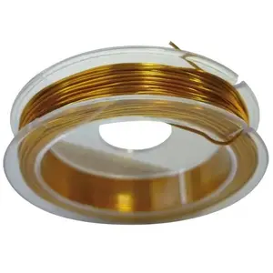 Fil aluminium ultra fin - Graines créatives - Or - Ø 0,6 mm - 10 mètres pas cher
