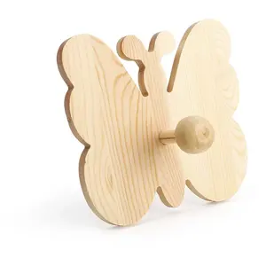 Patère Papillon en bois 14 cm - Graine créative MarronVendu parrakuten