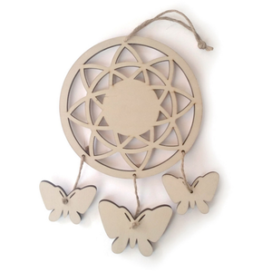 Attrape-rêve Papillon en bois - Graine créative MarronVendu parrakuten