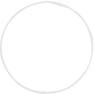 Armature abat-jour cercle Ø 25 cm blanc pas cher