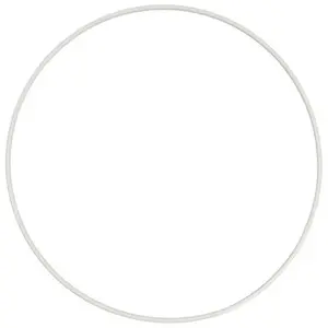 Armature abat-jour cercle Rilsan Diamètre 45 cm blanc pas cher