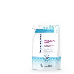 BepanthenDerma® Crème Riche Réparatrice Corps Peaux Sèches et Sensibles Éco-Recharge 400ml pas cher