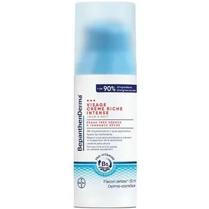Bepanthenderma Crème Riche Intense Visage Peaux Très Sèches À Tendance Rêche 50ml pas cher