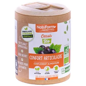 Comparateur de prix : Nat & Form Écoresponsable Cassis Bio 200 gélules
