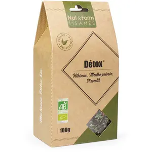 Nat & Form Tisane Détox Bio 100gVendu paratida-sante-discount-fr
