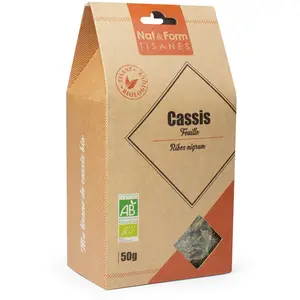 Nat & Form Tisane Cassis Bio 50gVendu paratida-sante-discount-fr