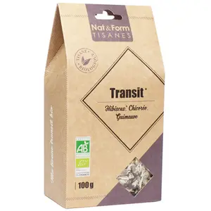 Nat & Form Tisane Transit Bio 100g pas cher