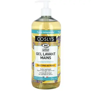 Coslys Gel Lavant Mains Lavande Citron Bio 1L pas cher