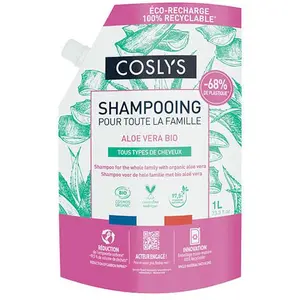 Coslys Shampoing Famille Aloe Vera Bio Doypack 1L