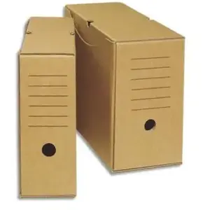 Transfer archiefdoos, ft A4, rug van 10 cm, bruin pas cher