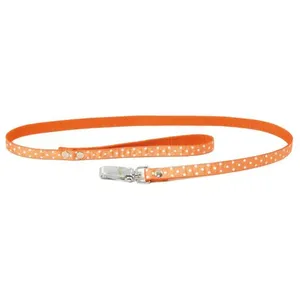 Martin Sellier Laisse Nylon Pois Orange Largeur De 15 Cm Et Longueur De 100 Cm pas cher