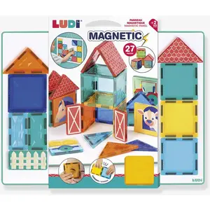 LUDI 1ères constructions magnétiques multicolore TU pas cher