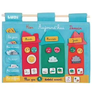 LUDI - Panneau éducatif "Le temps qui passe" Jeu d'apprentissage pas cher