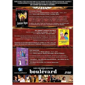 Lcj Cnt Les grands succès du boulevard 3 spectacles DVD pas cher