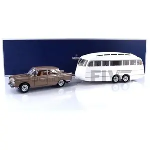 Voiture Miniature de Collection - NOREV 1/18 - PEUGEOT 404 with Carava... pas cher