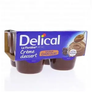 Delical Crème Dessert HP HC La Floridine Chocolat Lot de 4 x 200gVendu parcdiscount