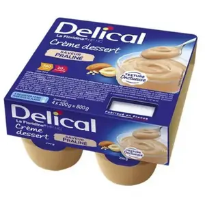 Delical Crème Dessert HP HC La Floridine Praliné Lot de 4 x 200gVendu parpharmamarket