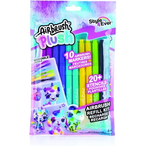 Canal Toys Airbrush Plush - Kit de recharge 10 stylos (256) pas cher