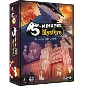 Asmodee Jeux de société - WIGGLES 3D - 5 Minutes Mystère - Jeu de cartes pas cher