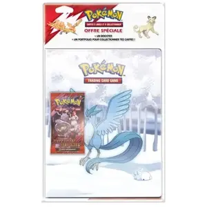 Pokemon Carte à collectionner Pokémon EV10 Pack Portfolio + Booster Modèle aléatoire pas cher