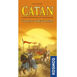 Jeu de stratégie Asmodee Catan Extension pour 5 et 6 joueurs Villes et Chevaliers pas cher
