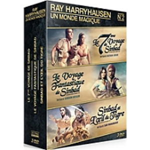 Sidonis Coffret Ray Harryhausen Le 7ème Voyage de Sinbad et Sinbad et l'oeil du tigre DVD pas cher
