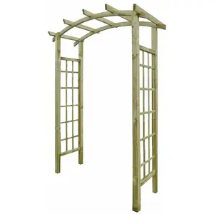 Pergola Jasmin en arc - Jasmin - L 135 x prof 55 x ht 220 cm - Bois - ... pas cher