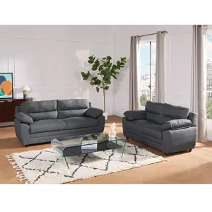 VENTE-UNIQUE Canapé 3 places MANOA en tissu - Anthracite