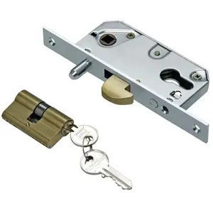 Serrure à crochet axe 60mm pour porte coulissante coffre de 96mm - IBFM - 5100 pas cher