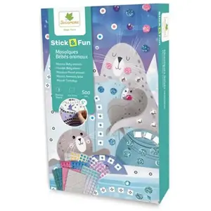 Sycomore Non communiqué Stick n Fun 3 Mosaiques bebe animaux pas cher