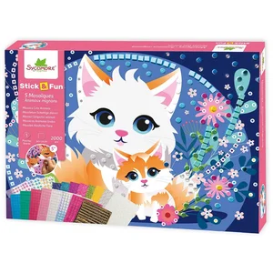 Sycomore mozaïek knutselset dieren XL Stick'N Fun 5 jaar+.Vendu parbol