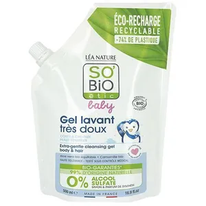 So'Bio Étic Baby Gel Lavant Très Doux Recharge Bio 500ml pas cher