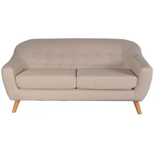 Canapé 3 places SUVI - Beige - Tissu pas cher