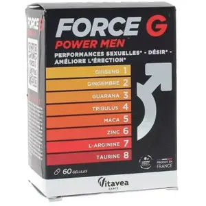 Vitavea Force G Power Men Peformances sexuelles 60 gélules