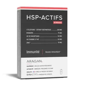 Aragan - Synactifs HSPActifs - Immunité et Booster immunitaire - 10 gélulesVendu paratida-sante-discount-fr