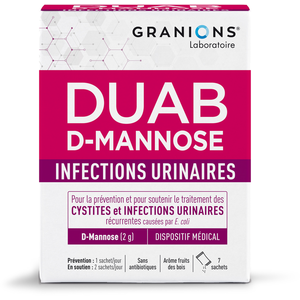 Granions Duab D-Mannose Infections Urinaires Cystites 7 sachets pas cher