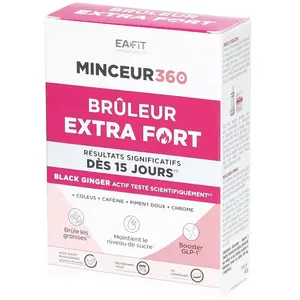 Laboratoire des Granions Eafit Minceur 360 - Brûleur Extra Fort - Brûleur de graisses - Black Ginger pas cher